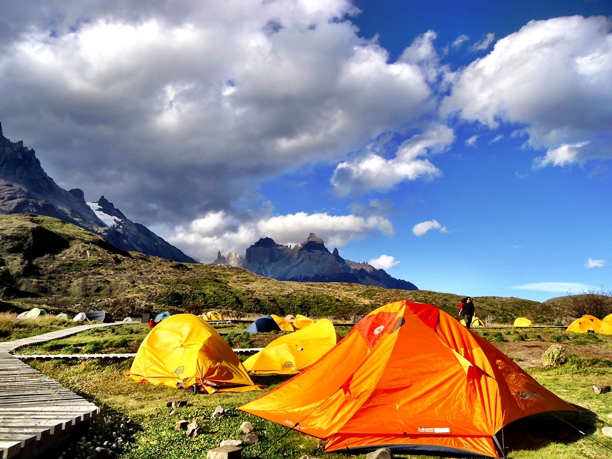 Campsite at Paine Grande