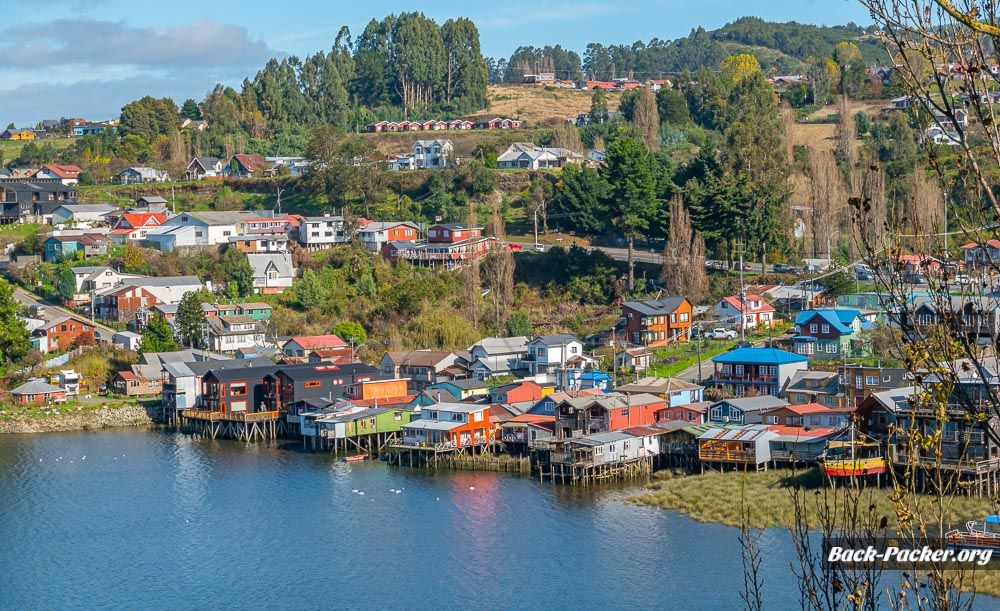 blick auf castro in chiloe